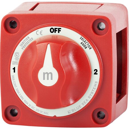 Livewire M-Series Battery Switch 3 Position Red LI3448745